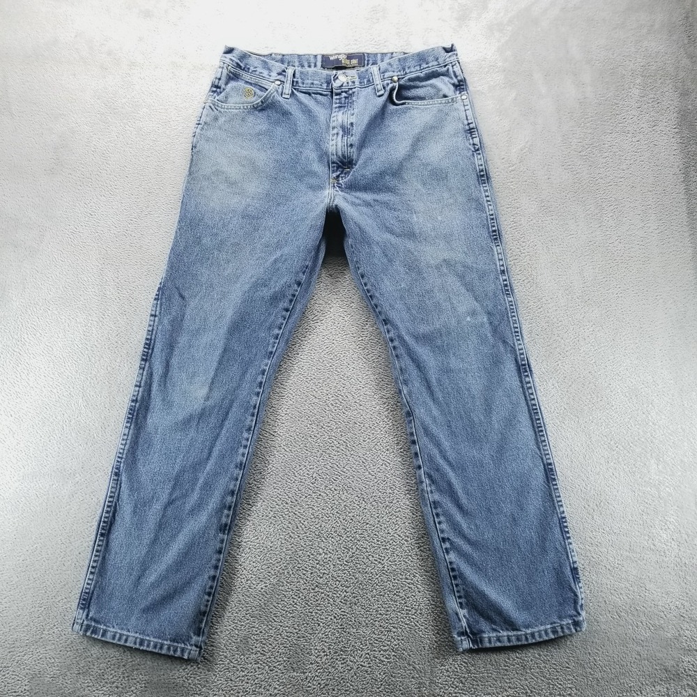 Wrangler Jeans Mens 36x32 Blue Cowboy Cut 13MGS Rodeo Workwear Mid Rise Western